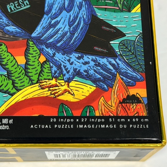 Big Ben Luxe Fresh 1000 pc Puzzle NEW Blue Tropical Bird Mulga Parrot cool surf - Picture 8 of 9